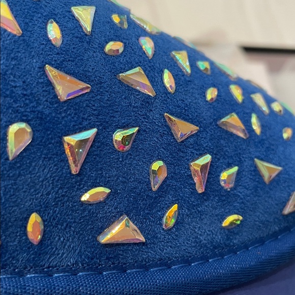 •CAPE ROBBIN• “Interble” Mini Platform Rhinestone Booties (blue) // NIB - Picture 10 of 14